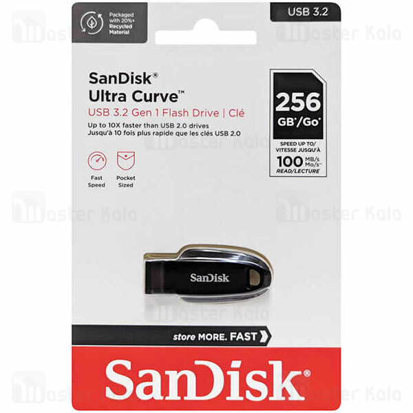 فلش مموری 256 گیگابایت سن دیسک SanDisk Ultra Curve USB 3.2 Gen 1 SDCZ550